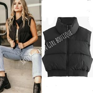 🆕⭐ Black bomber puffer vest